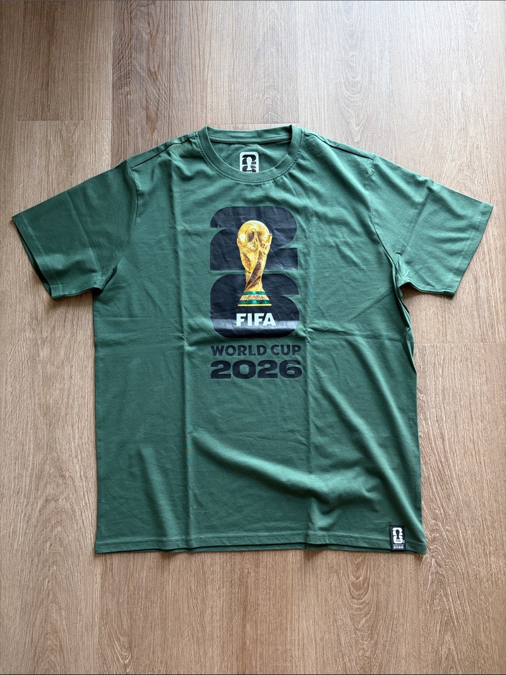 FIFA Official Licensed Green Tee with Trophy Logo